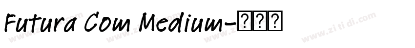 Futura Com Medium字体转换